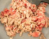 牛肉ピーマンお揚げの和風おかかチーズ炒め作り方2写真