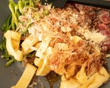 牛肉ピーマンお揚げの和風おかかチーズ炒め作り方3写真