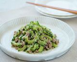 ゴーヤとひき肉の黒酢炒め作り方7写真