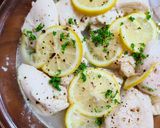 塩麹でしっとり☆むね肉レモンオリーブ蒸し作り方5写真