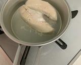 長ネギとささみのピリ辛和え作り方1写真