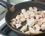 冷凍可能お弁当おかず鶏肉と小松菜の炒め物作り方3写真