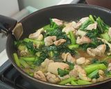 冷凍可能お弁当おかず鶏肉と小松菜の炒め物作り方5写真