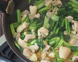 冷凍可能お弁当おかず鶏肉と小松菜の炒め物作り方6写真