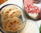 米粉でレンコンの肉詰め作り方2写真