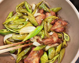 万願寺とうがらしとチキンの甘酢あんかけ作り方6写真