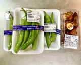 万願寺とうがらしとチキンの甘酢あんかけ作り方1写真