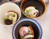 簡単☆深鍋でシンプル茶碗蒸し作り方1写真