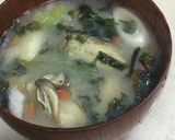牡蠣の味噌汁作り方17写真