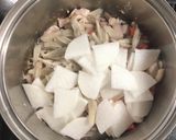 屋台の定番☆味噌が決め手のすいとん汁作り方8写真