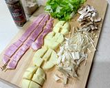 ベーコン&きのこと野菜のコンソメスープ作り方1写真