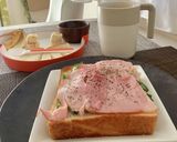 きょうの朝食はハムと胡瓜のオープンサンド作り方6写真