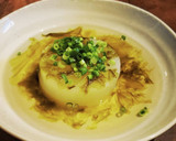 白だしとあおさの大根煮作り方4写真