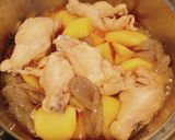 じゃがいも、鶏手羽元、こんにゃくの煮物作り方6写真
