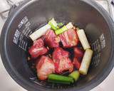 すき焼きめんつゆ☆炊飯器豚角煮作り方2写真