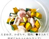 レンチンだけで簡単鶏かぼちゃシチュー作り方3写真