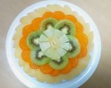 フルーツのフラワーケーキ作り方7写真