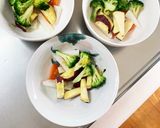 根菜茄子簡単梅ポン酢炒味温野菜サラダ作り方8写真