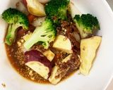 根菜茄子簡単梅ポン酢炒味温野菜サラダ作り方13写真