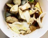根菜茄子簡単梅ポン酢炒味温野菜サラダ作り方15写真