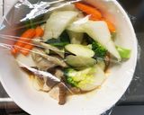 レンジ肉無豆腐きな粉ケチャ醤油味野菜炒め作り方13写真