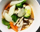 レンジ肉無豆腐きな粉ケチャ醤油味野菜炒め作り方14写真