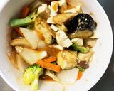 レンジ肉無豆腐きな粉ケチャ醤油味野菜炒め作り方15写真