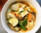 レンジ肉無豆腐きな粉ケチャ醤油味野菜炒め作り方17写真