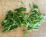 野沢菜の玄米チャーハン作り方2写真