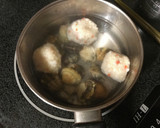 アサリとエビ団子（つみれ）の簡単味噌汁作り方4写真