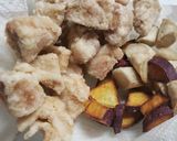 ごぼうと鶏肉のごまがらめ作り方3写真