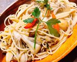 キノコのペペロンチーノ作り方7写真