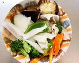 きな粉簡単梅ソース味豚こま大根青椒肉絲風作り方13写真