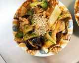きな粉簡単梅ソース味豚こま大根青椒肉絲風作り方17写真