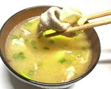 焼きチーズと豚の味噌汁作り方7写真