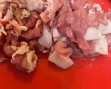 米粉活用　レンコンと豚かき揚げ作り方2写真
