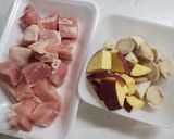 ごぼうと鶏肉のごまがらめ作り方2写真