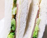 生ハムとチーズとブロッコリーのサンド作り方3写真