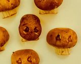 ガイコツきのこビーツスープ★ハロウィン作り方2写真