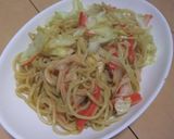 ホクホクカリカリ♡さつま芋入り焼きそば作り方4写真
