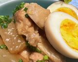 鶏手羽中と大根*里芋の煮物作り方15写真