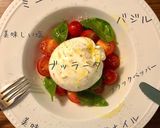 ブッラータのトマトカプレーゼ作り方1写真
