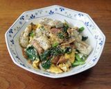 牡蠣とほうれん草の卵とじ作り方5写真