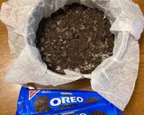 オレオでバスクチーズケーキ！作り方1写真