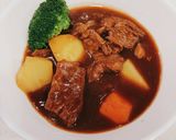 舞茸と圧力鍋、超柔らか肉のビーフシチュー作り方14写真