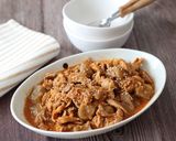 豚肉とこんにゃくの韓国風煮込み作り方5写真