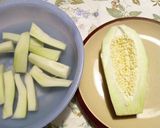 青パパイヤの肉巻き作り方1写真