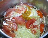 簡単！キャベトマ味噌汁　カレー風味作り方2写真