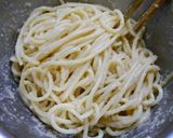 再現！たらこパスタ　渋谷壁の穴風作り方4写真