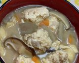 生姜でポカポカ♪れんこん鶏団子味噌汁作り方7写真
